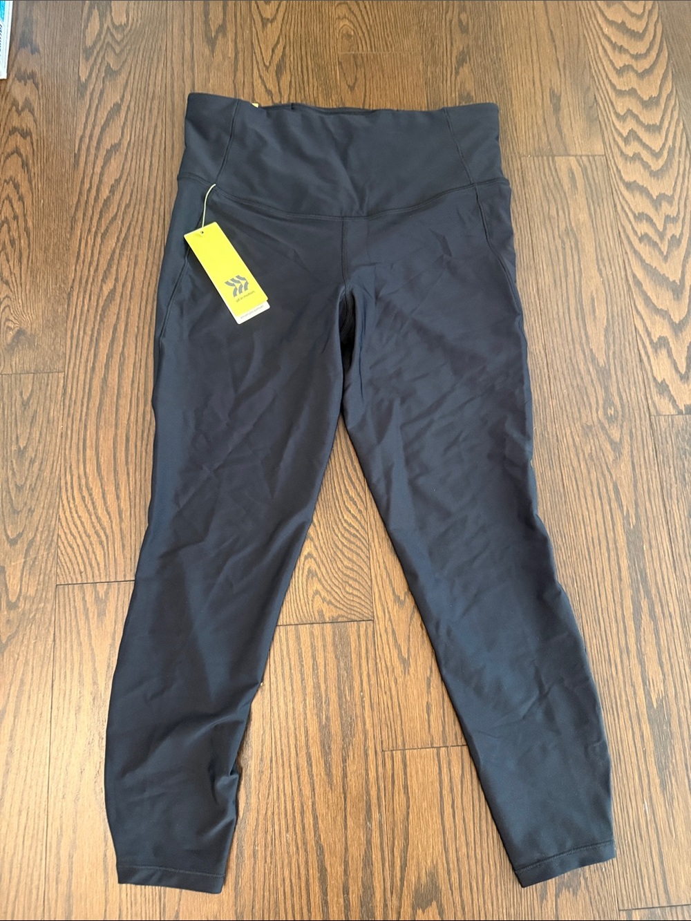 High-Waist Black Active 7/8 Leggings size large